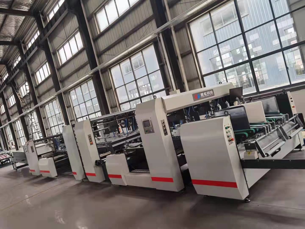 1mm-10mm 물결 모양 상자 폴더 Gluer 기계 250m/Min 고속