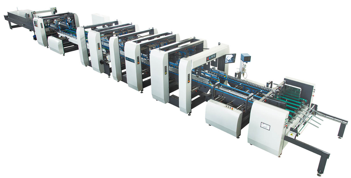 1mm-10mm 물결 모양 상자 폴더 Gluer 기계 250m/Min 고속