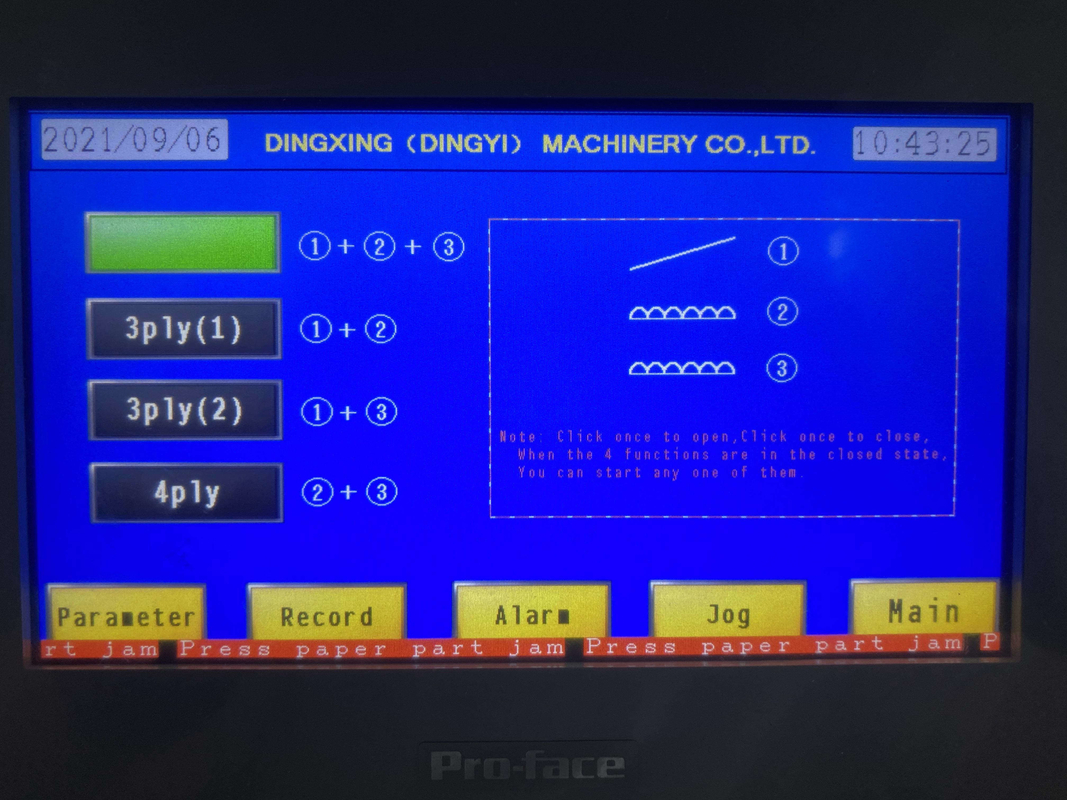 ISO 5 플라이 플루트 라미네이터 30HP 380V 골판지 박스 라미네이션 기계