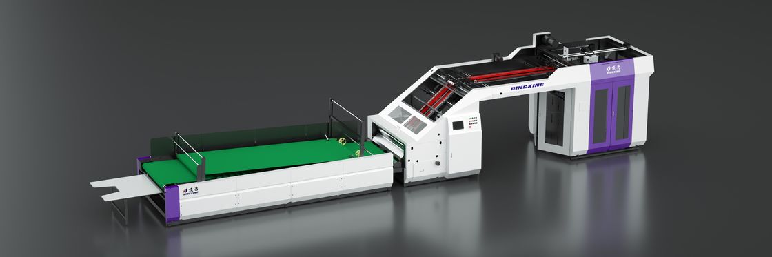 고속 라미네이터 고속 플루트 라미네이터 종이 막 재료 라미네이팅 두께 범위 1 ~ 10mm 산업용 포장 장비