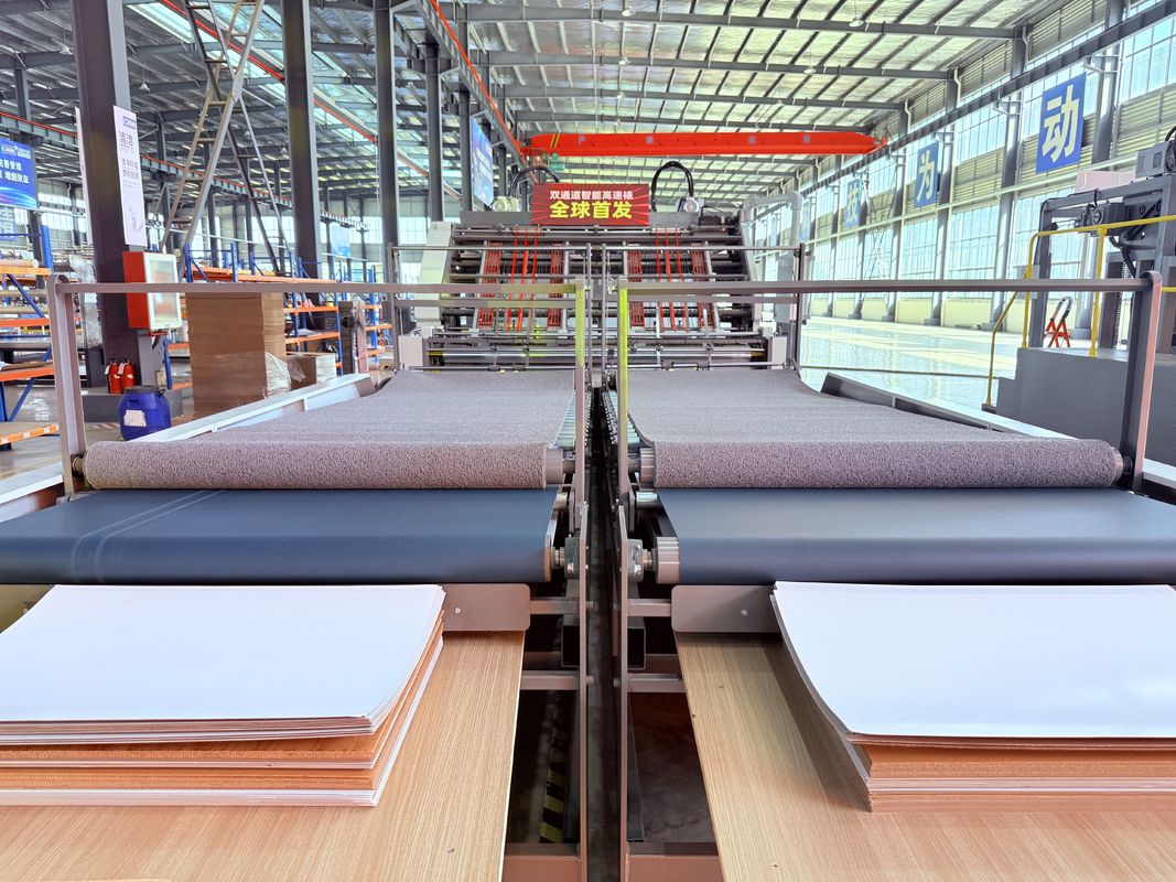 World Premiere Dual Channel Flute Laminator Machine Laminating Corrugated Flute Boards