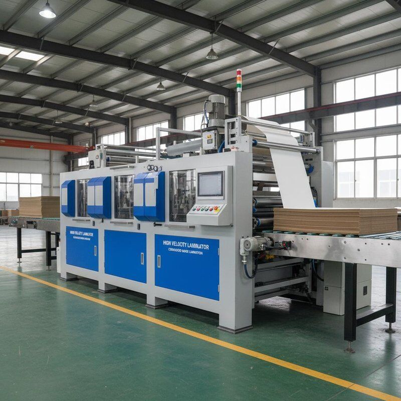 고속 라미네이터 고속 플루트 라미네이터 호러브 보드 라미네이팅 프로세스의 종이 막물 장비